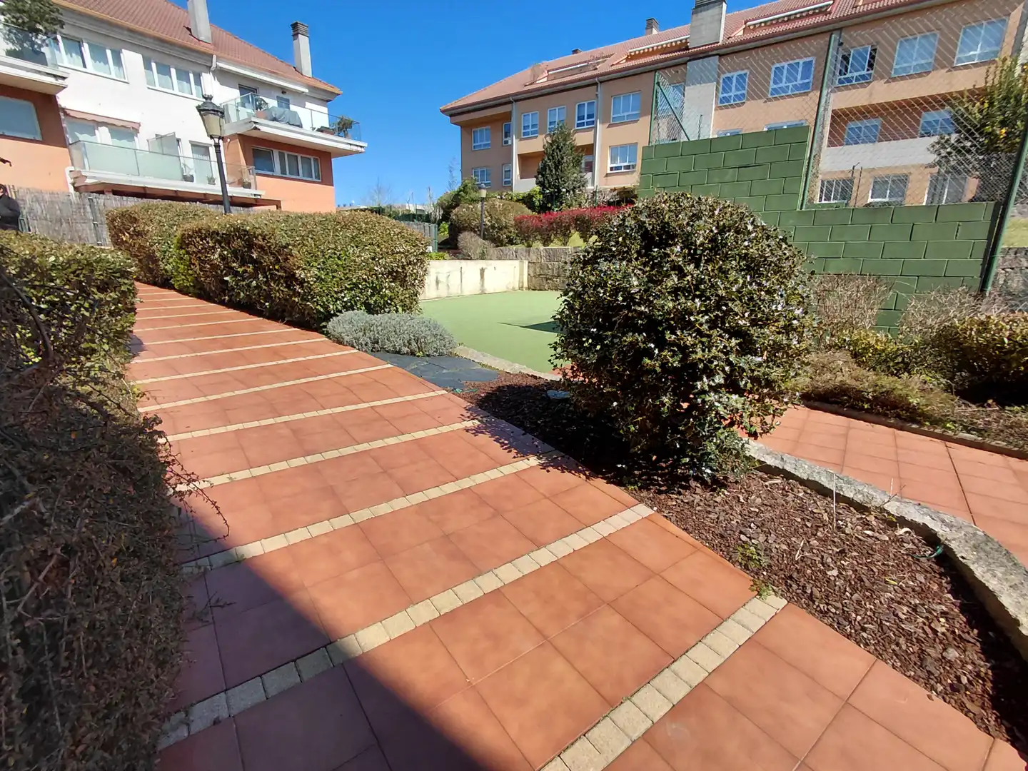 Terrace of Flat for sale in Oleiros  with Heating, Private garden and Parquet flooring