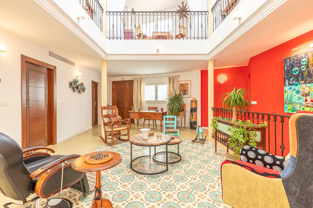 Living room of Country homes for sale in Alfarnatejo  with Air Conditioner, Heating and Private garden