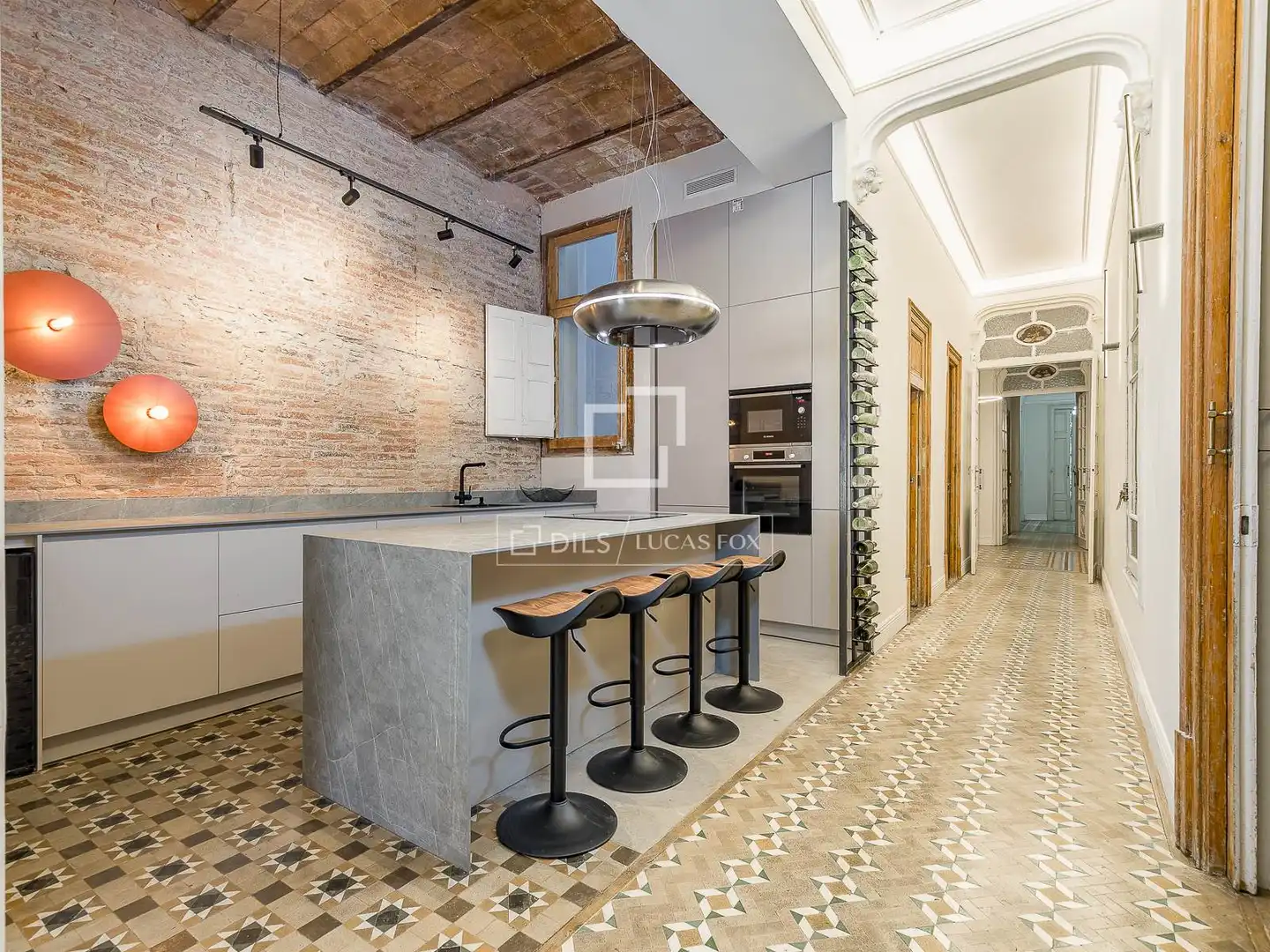 Kitchen of Flat for sale in Barcelona  with Air Conditioner, Private garden and Terrace