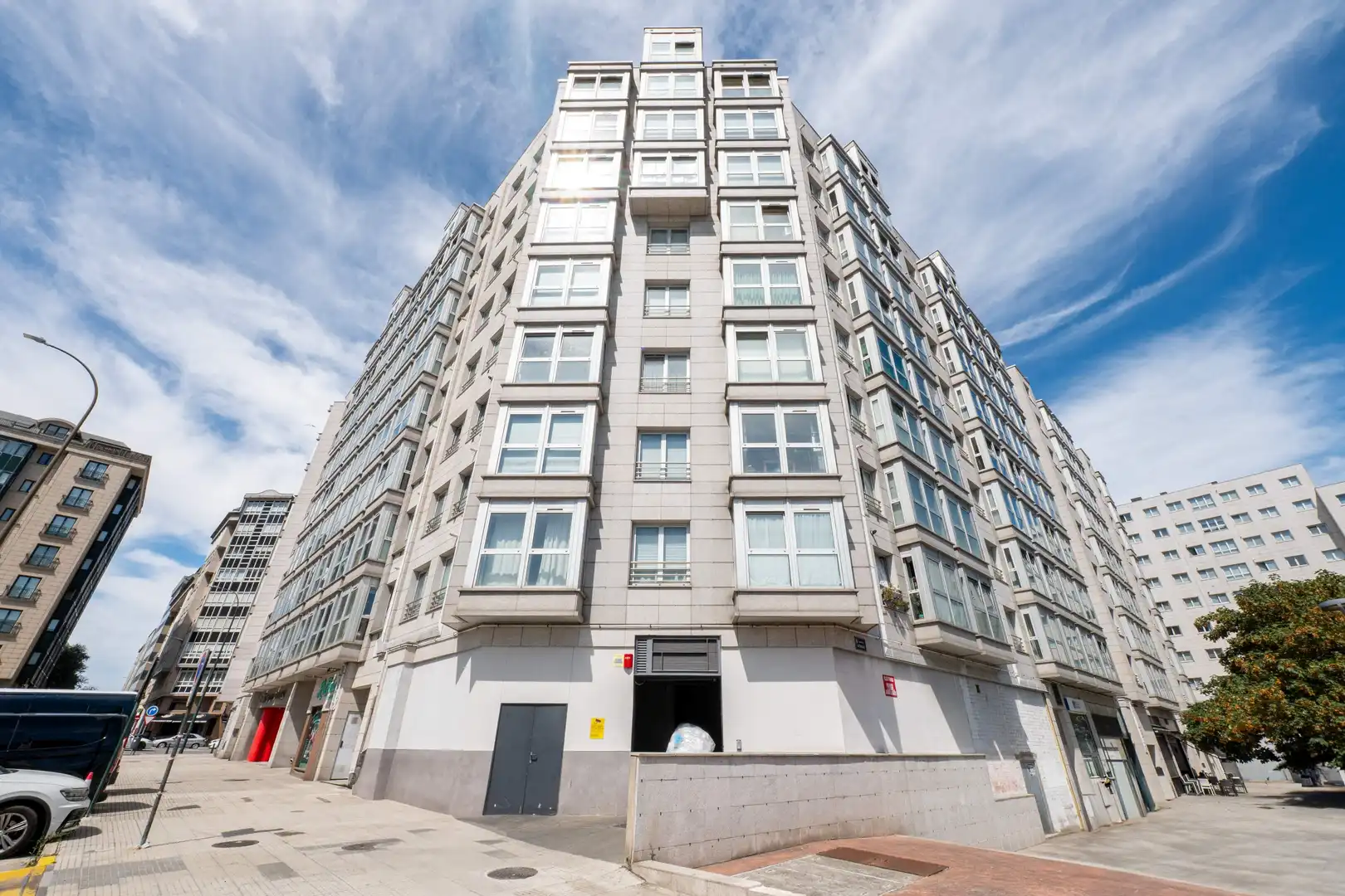 Exterior view of Apartments for sale in A Coruña Capital   with Heating, Parquet flooring and Storage room