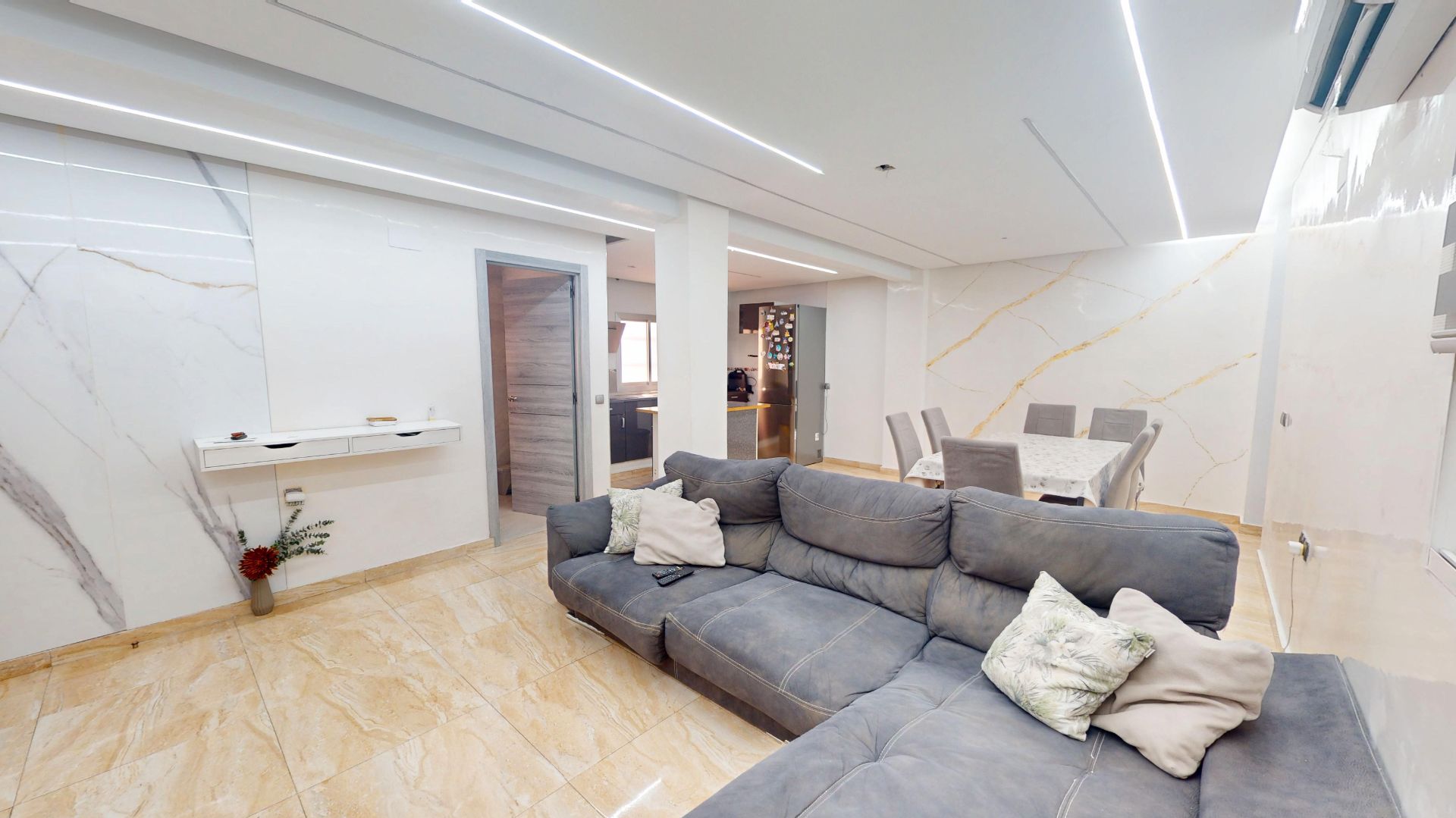 Living room of Flat for sale in Villajoyosa / La Vila Joiosa  with Air Conditioner and Furnished