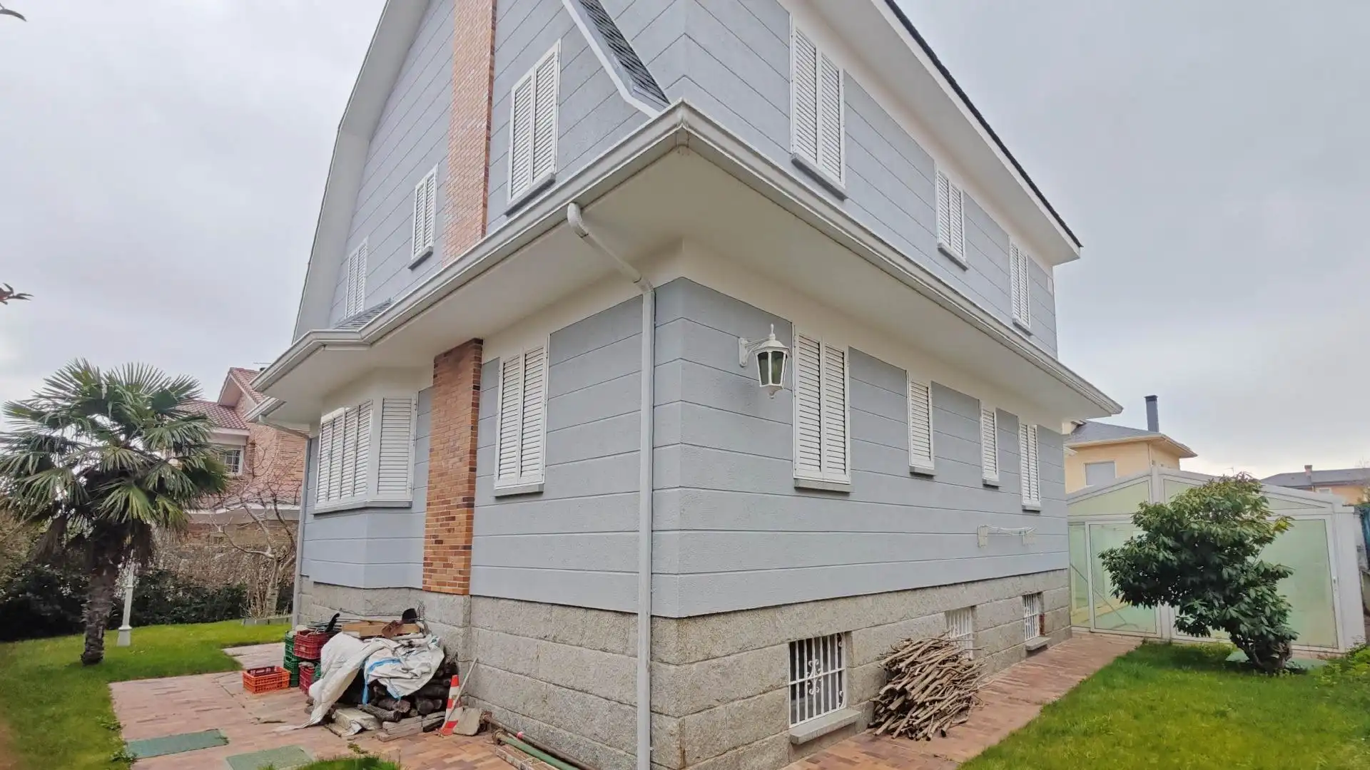Vista exterior de Casa o xalet en venda en Guadarrama amb Calefacció, Jardí privat i Terrassa