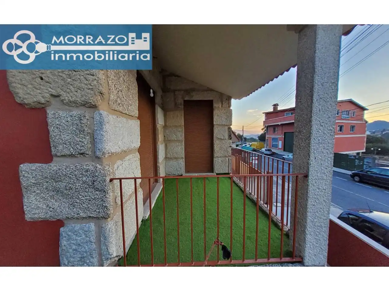 Vista exterior de Casa adosada en venta en Moaña con Calefacción, Jardín privado y Terraza