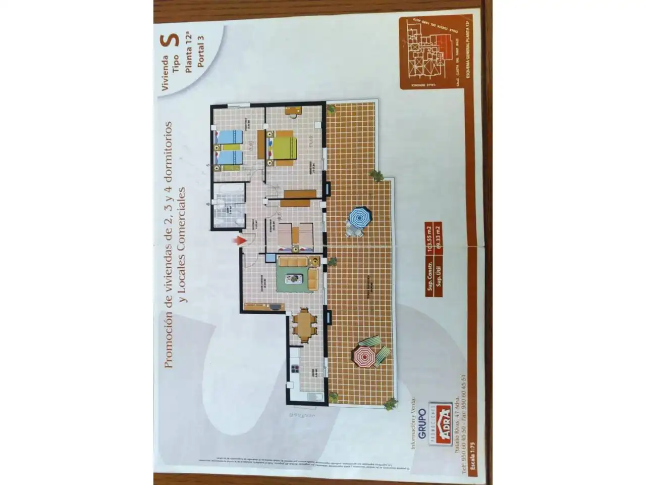 Attic for sale in Adra  with Air Conditioner, Parquet flooring and Terrace