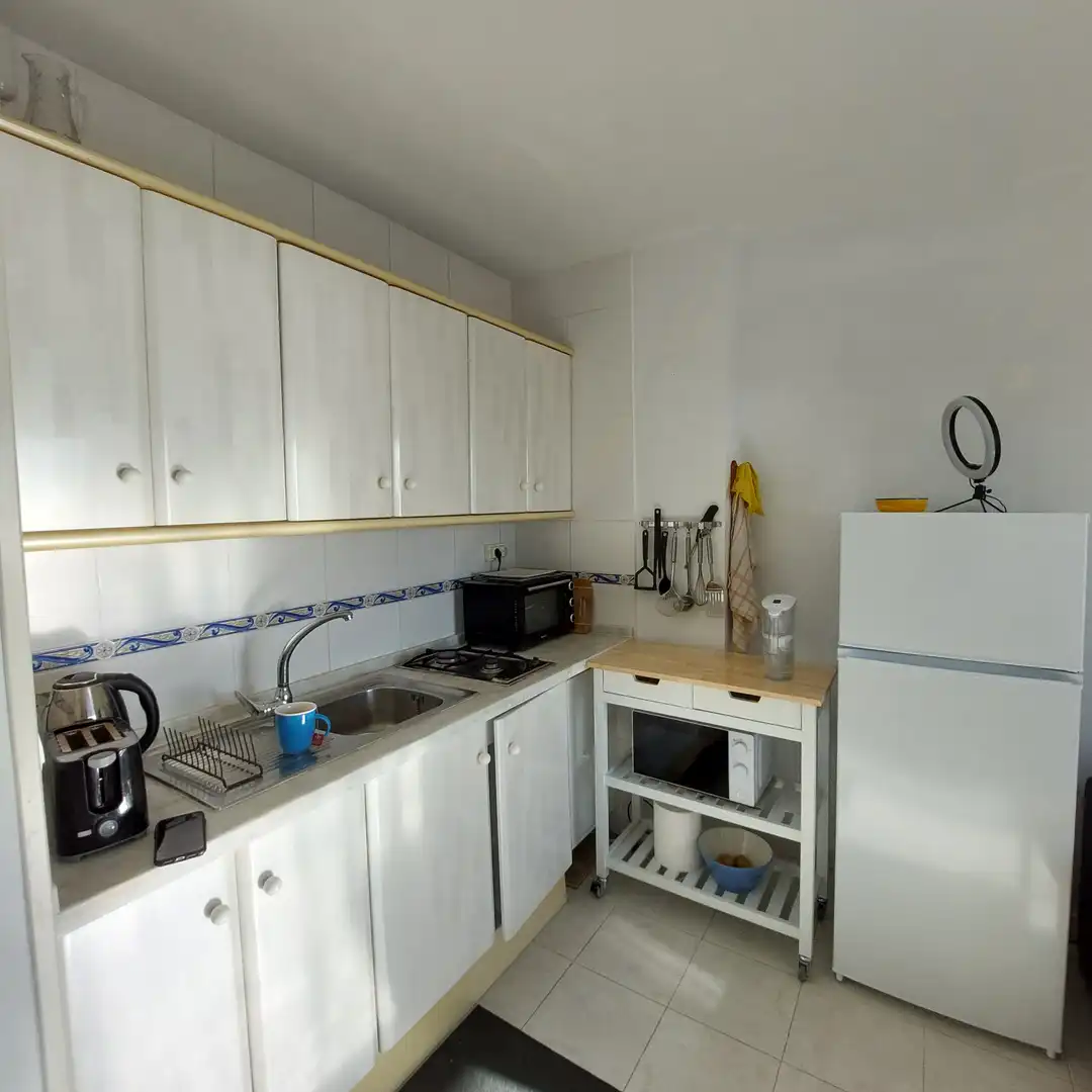 Küche von Wohnung zur Miete in Benalmádena mit Klimaanlage, Möbliert und Gemeinschaftspool