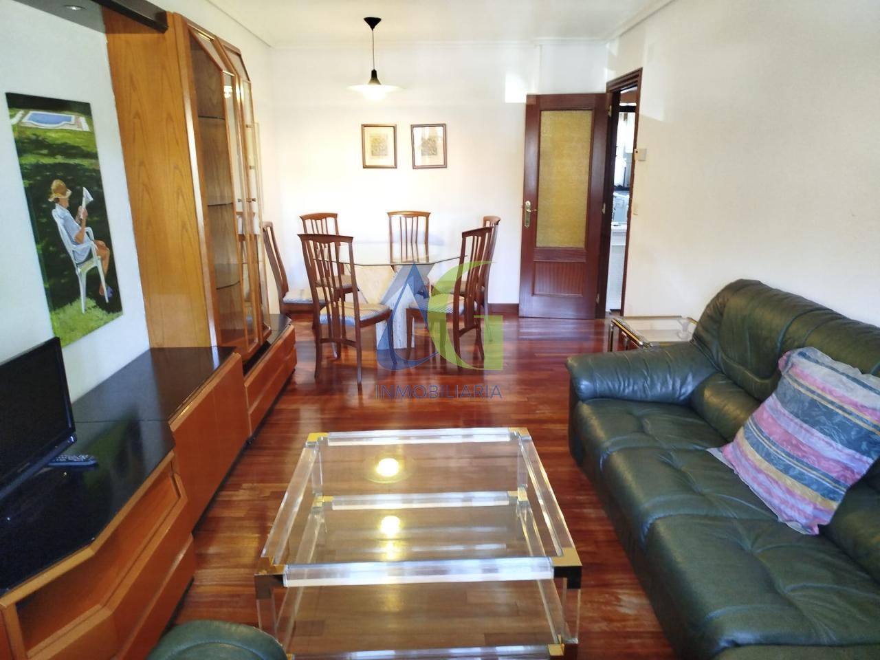 Living room of Flat for sale in San Andrés del Rabanedo  with Heating, Parquet flooring and Terrace