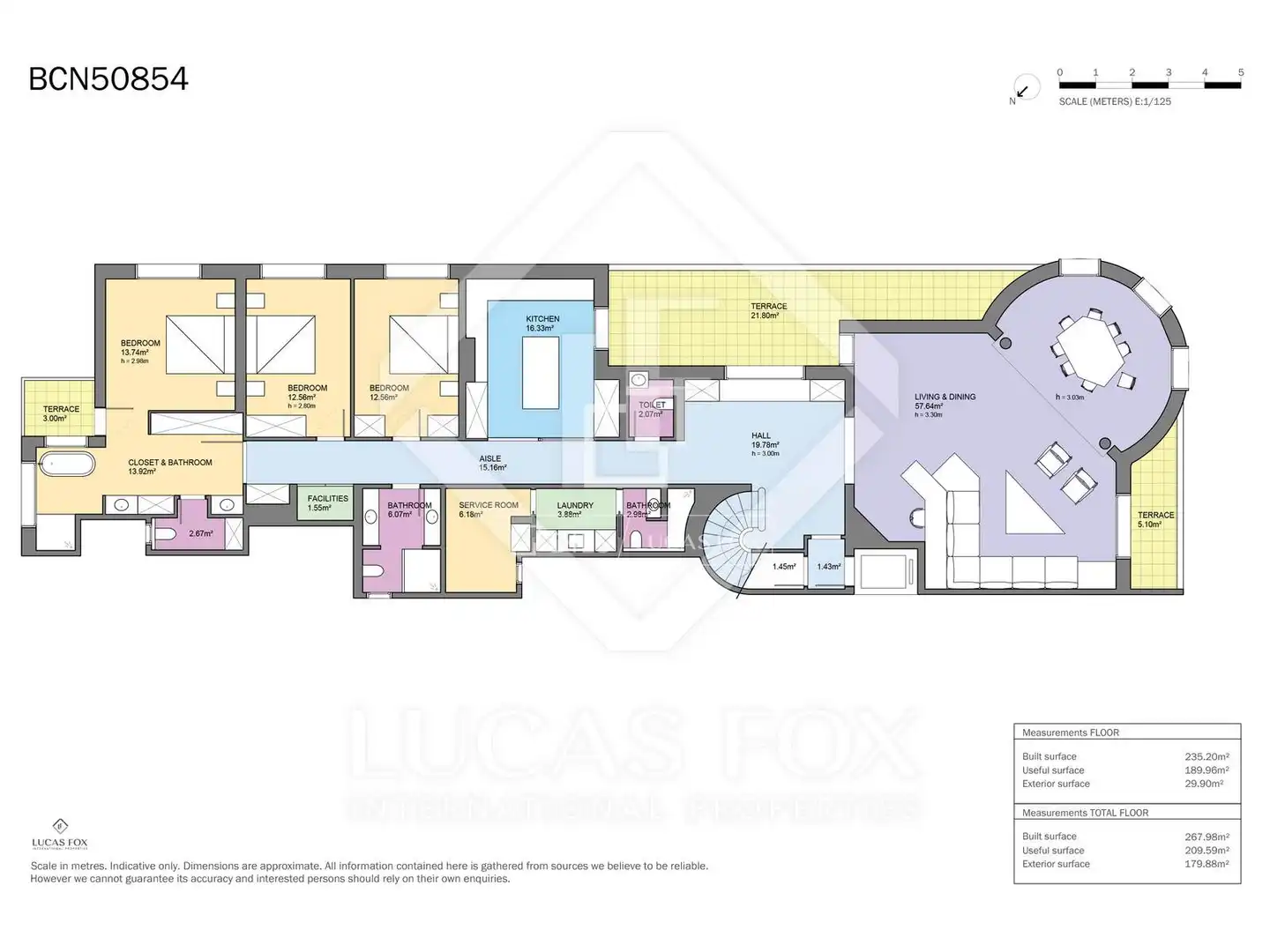 Attic for sale in Barcelona  with Air Conditioner, Heating and Parquet flooring