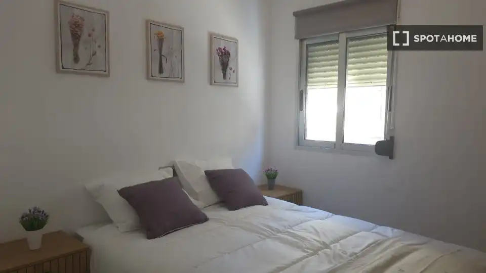 Bedroom of Flat for rent in Sueca  with Air Conditioner, Heating and Furnished