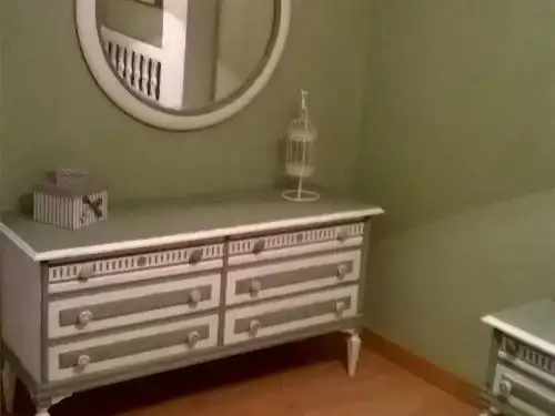 Schlafzimmer von Wohnung zur Miete in Salamanca mit Heizung, Parkett und Möbliert