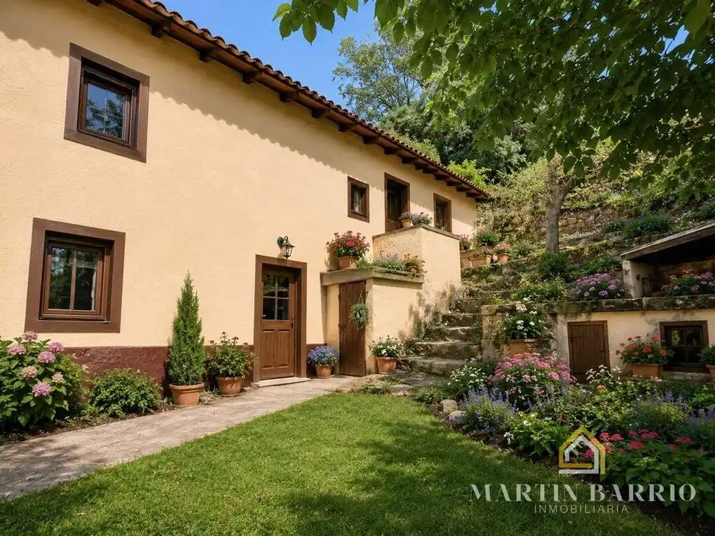 Vista exterior de Casa o xalet en venda en Galdames amb Jardí privat, Terrassa i Traster