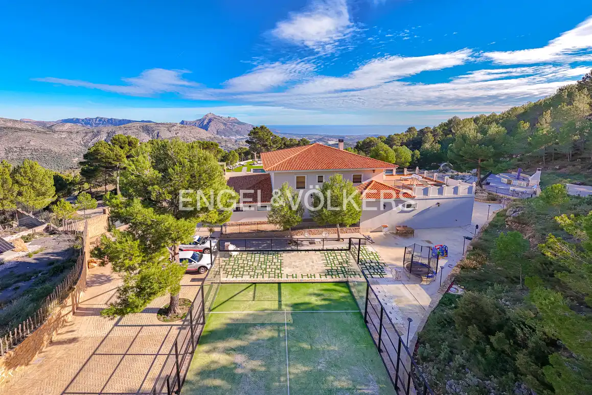 Exterior view of Houses for sale in El Castell de Guadalest  with Private garden, Swimming Pool and Jacuzzi