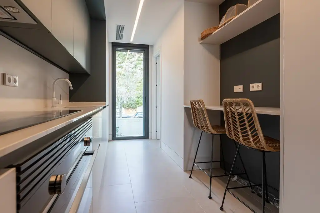 Küche von Wohnungen zum Verkauf in Pollença mit Klimaanlage, Heizung und Terrasse