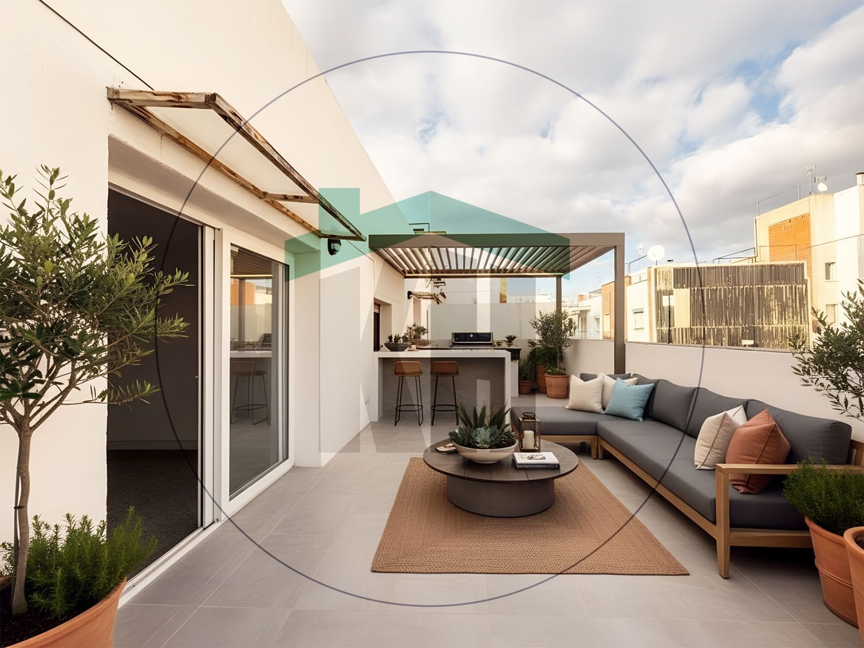 Terrassa de Àtic en venda en Vilanova i la Geltrú amb Aire condicionat, Calefacció i Terrassa