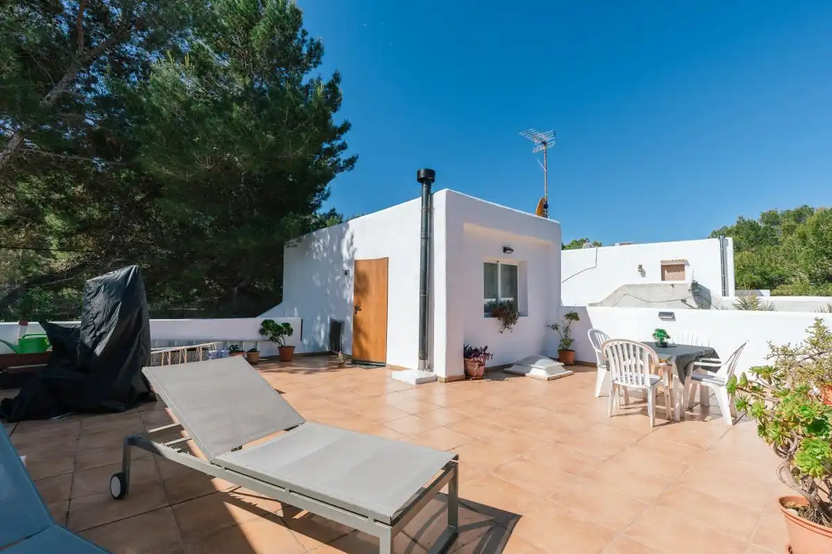 Terrassa de Casa adosada en venda en Sant Josep de sa Talaia amb Aire condicionat, Calefacció i Jardí privat