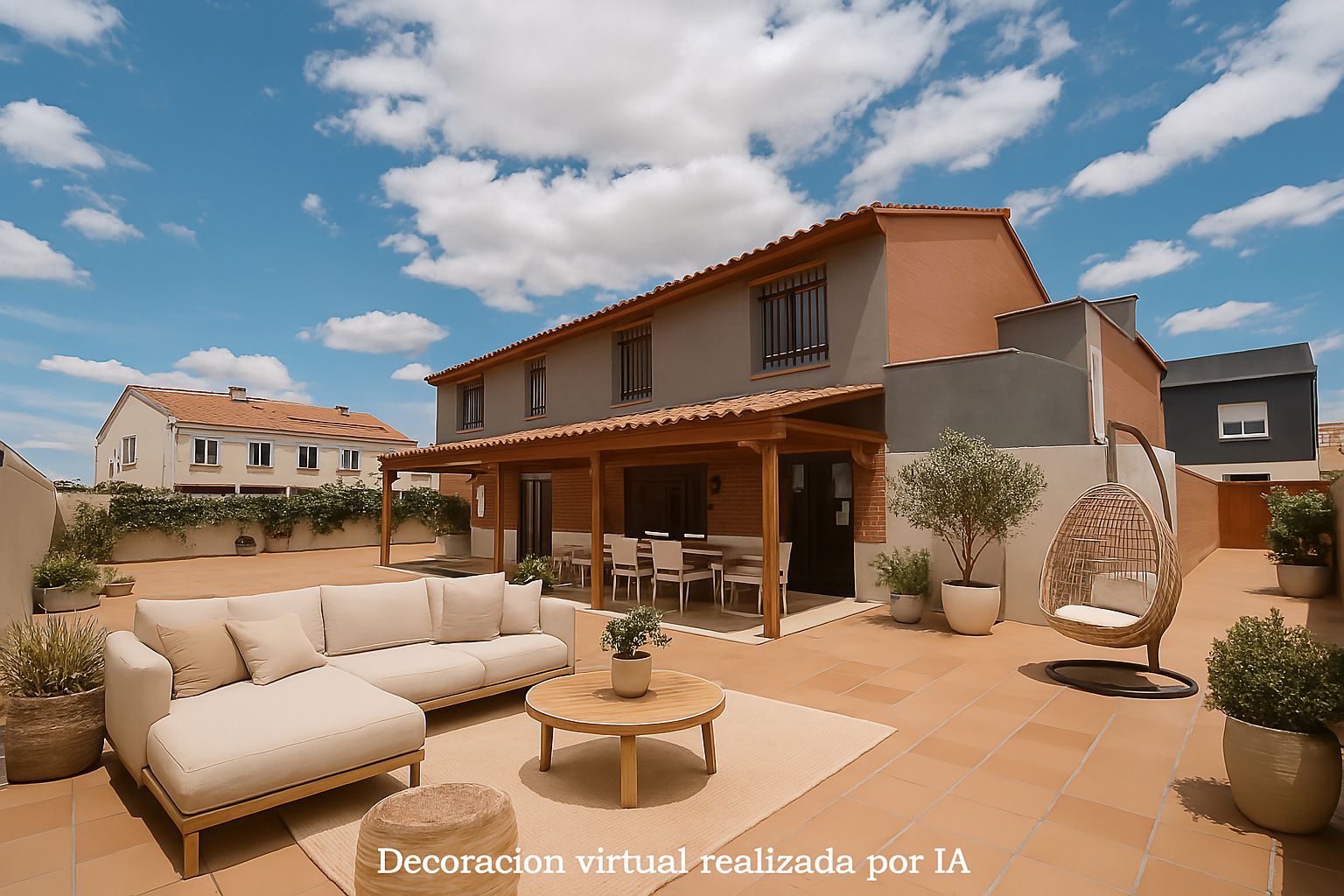Terrace of Flat for sale in Torres de la Alameda  with Heating, Private garden and Terrace