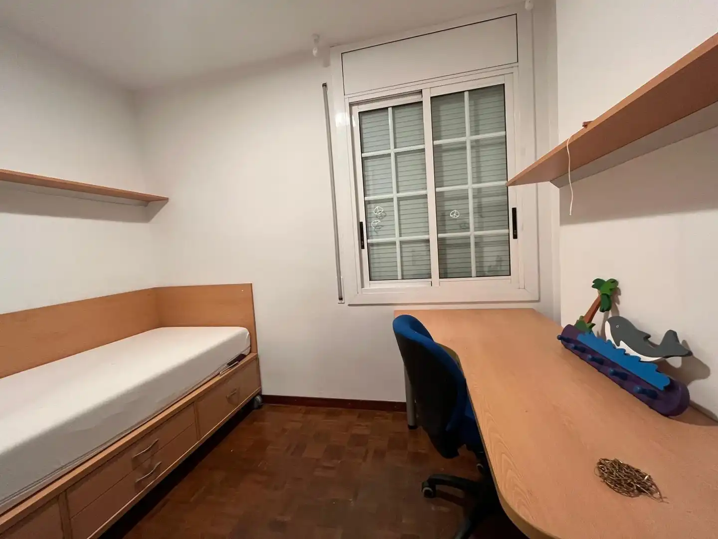Schlafzimmer von Wohnung zum Verkauf in Barcelona mit Klimaanlage, Heizung und Parkett