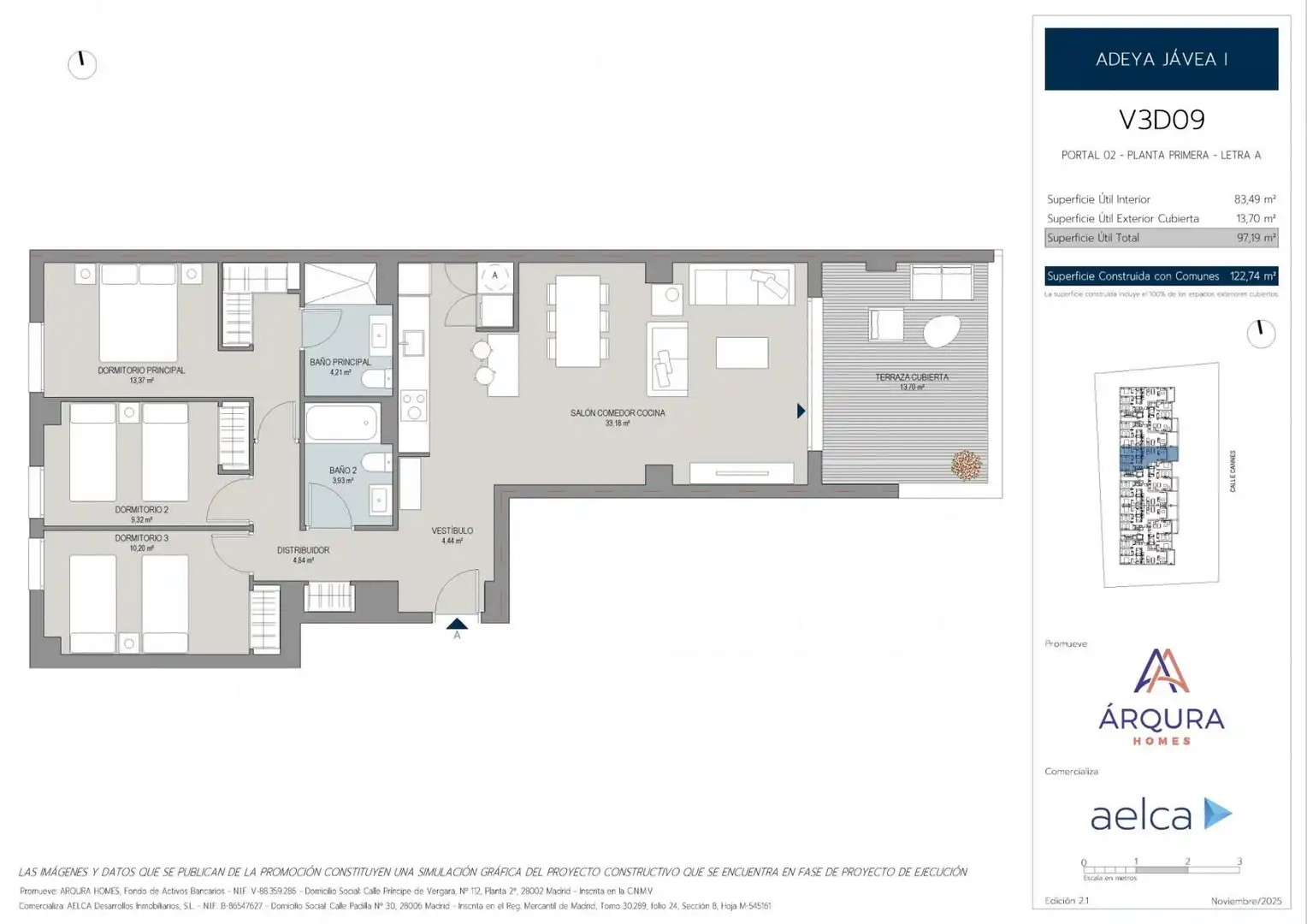 Appartamento con terrazza in vendita a Montañar - El Arenal, imagen 9