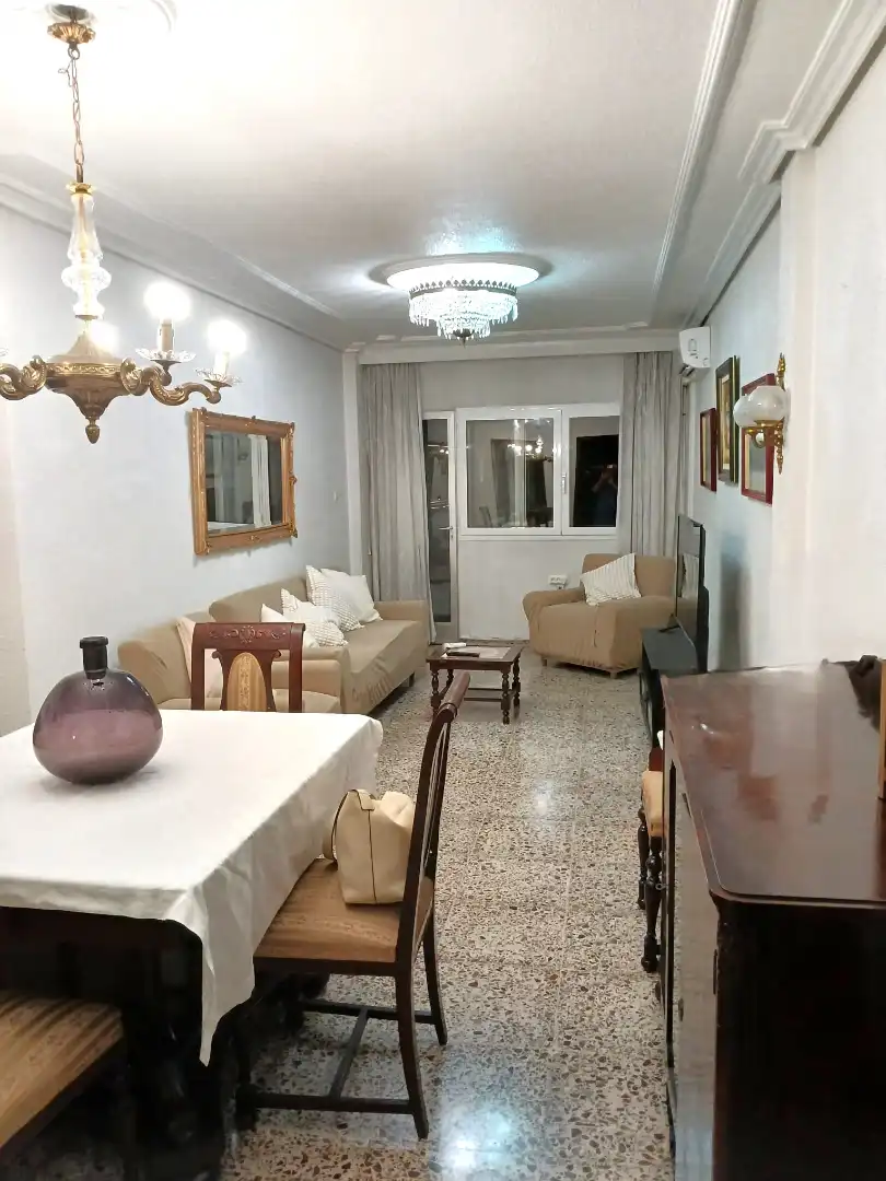 Sala d'estar de Pis de lloguer en Murcia amb Aire condicionat, Calefacció i Moblat