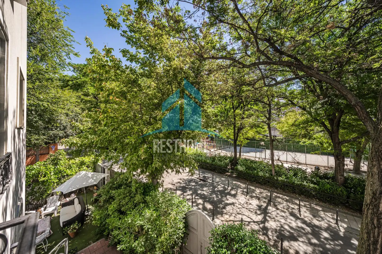 Terraza de Casa o chalet en venta en Madrid con Calefacción, Jardín privado y Parquet