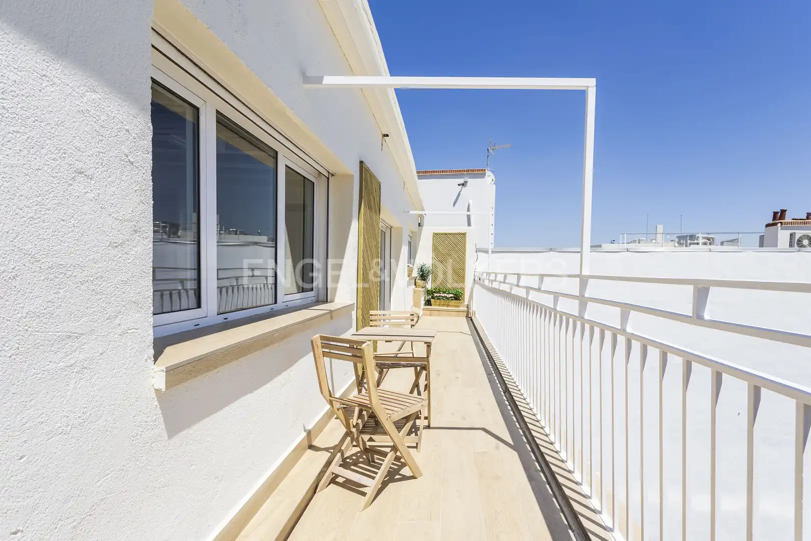 Terrasse von Dachboden zur Miete in Madrid mit Klimaanlage, Heizung und Terrasse