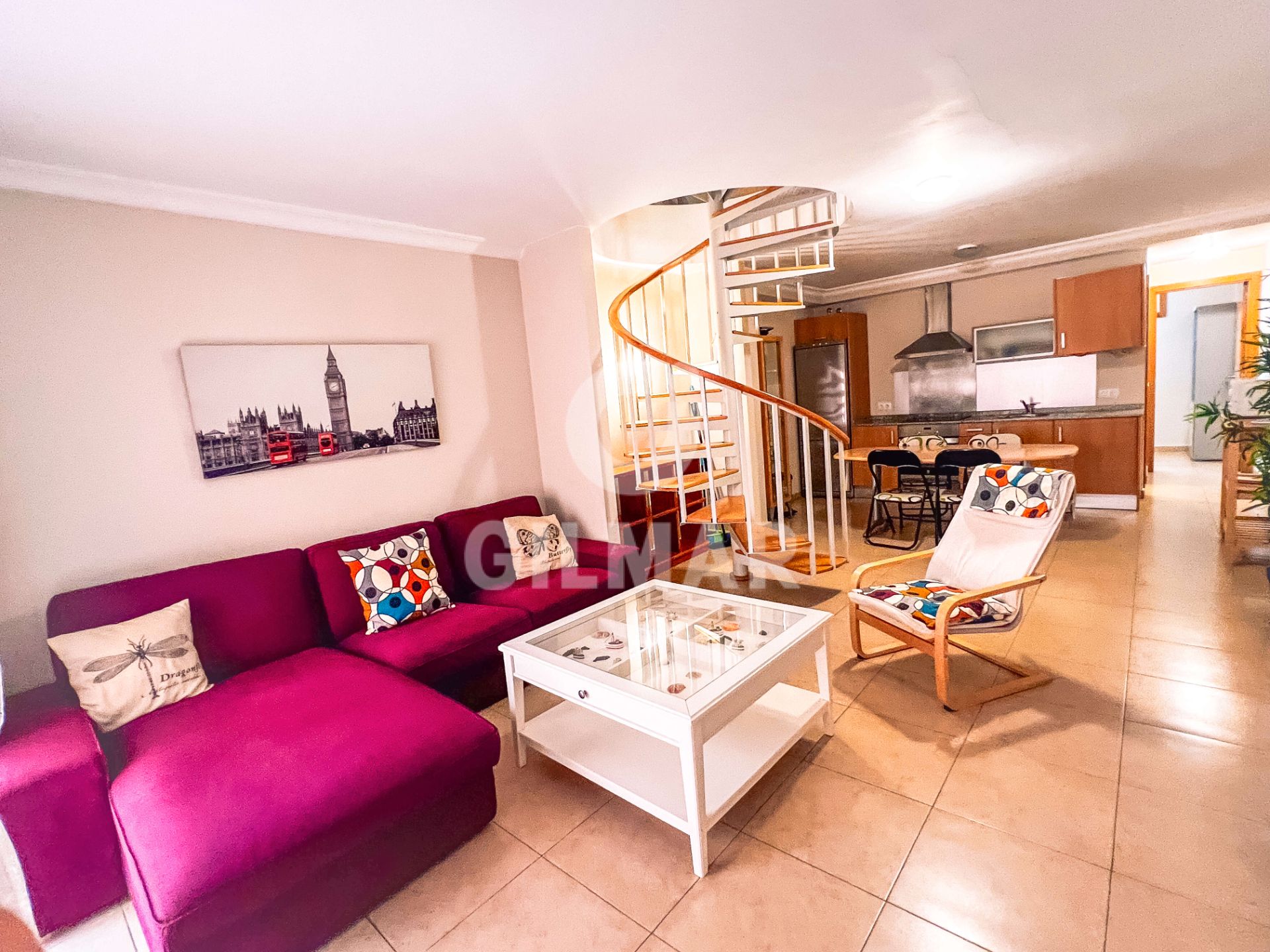 Living room of Duplex for sale in Guía de Isora  with Terrace, Storage room and Furnished