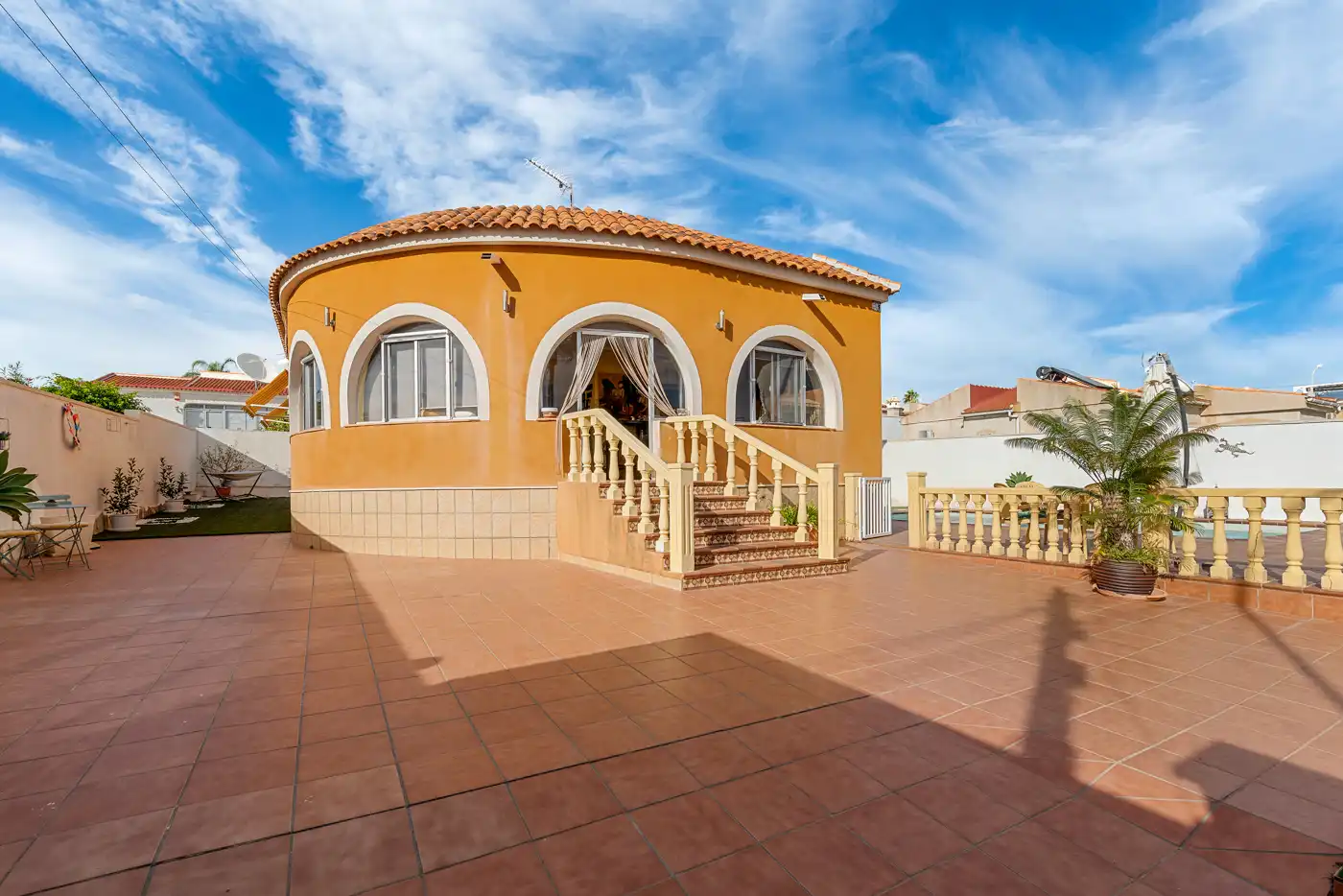 Vista exterior de Casa o chalet en venta en Rojales con Aire acondicionado, Jardín privado y Terraza