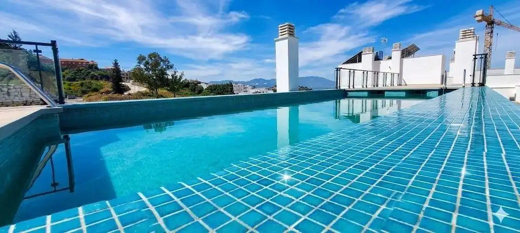 Swimming pool of Flat for sale in Málaga Capital  with Air Conditioner, Terrace and Storage room