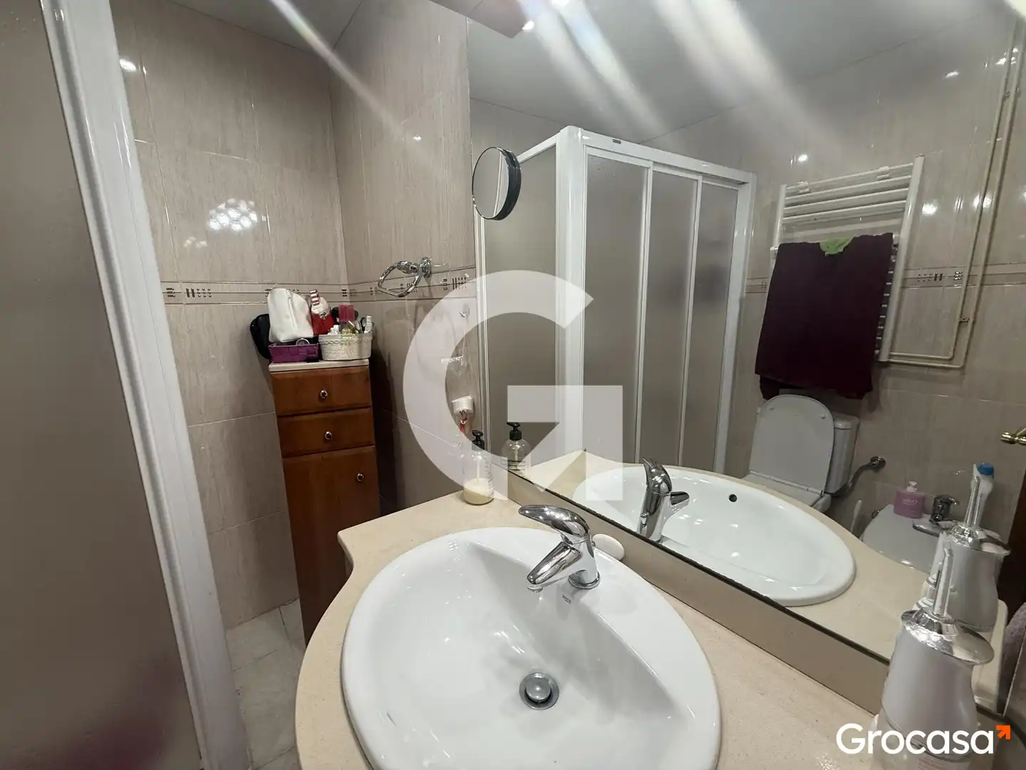 Bathroom of Flat for sale in Mataró  with Heating, Terrace and Storage room