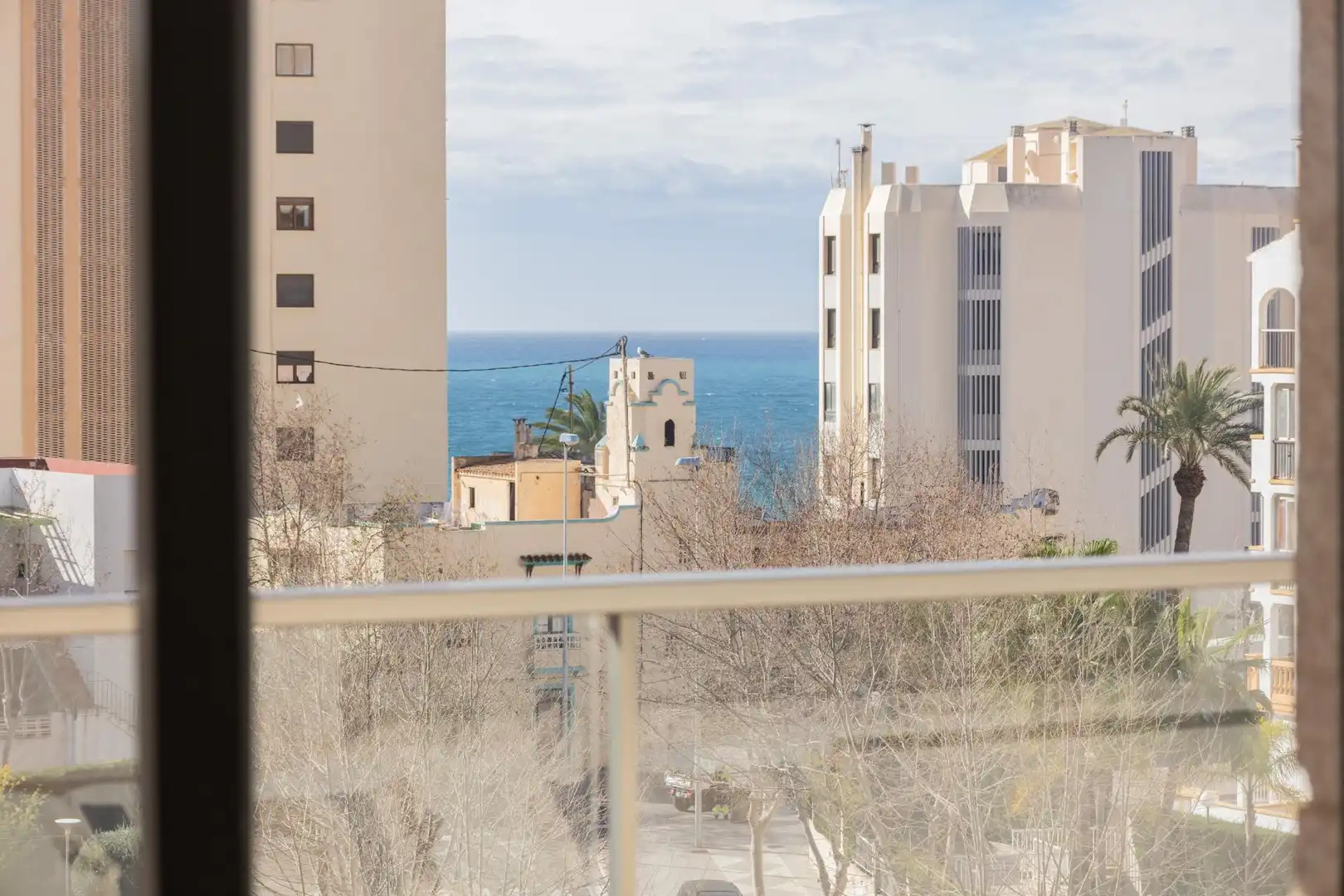 Vista exterior de Apartamento de alquiler en Calpe / Calp con Aire acondicionado, Parquet y Terraza