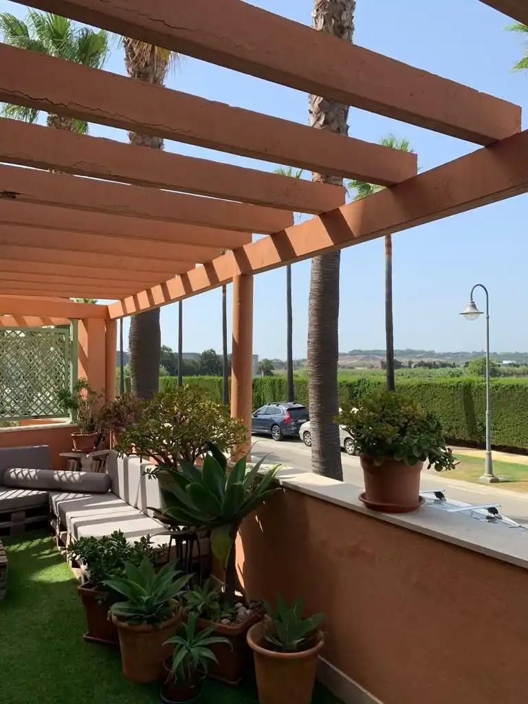 Terraza de Apartamento en venta en Sotogrande con Aire acondicionado, Calefacción y Jardín privado
