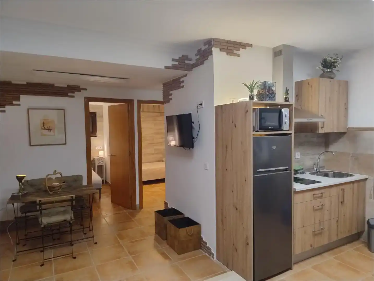 Cuina de Apartament de lloguer en Sevilla amb Aire condicionat, Moblat i Microones