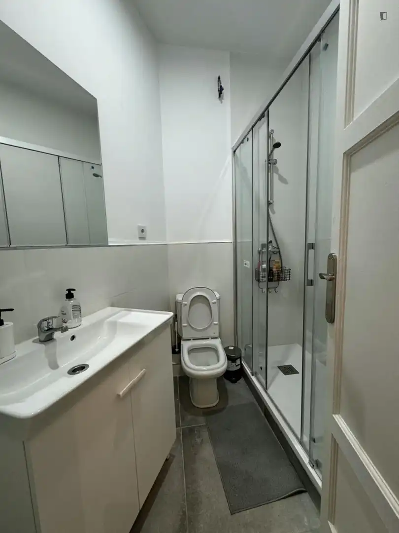 Baño de Apartamento para compartir en Barcelona con Calefacción, Amueblado y Horno