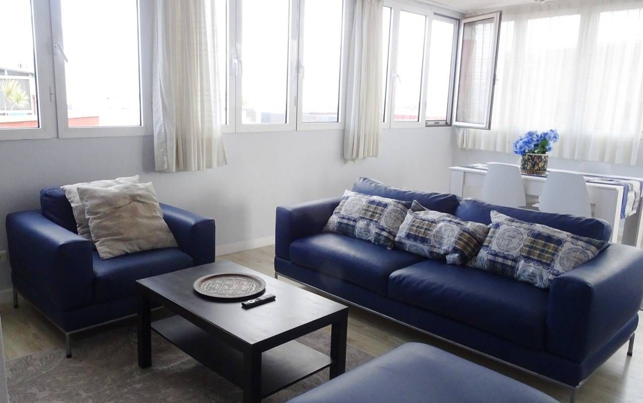Sala d'estar de Àtic de lloguer en Las Palmas de Gran Canaria