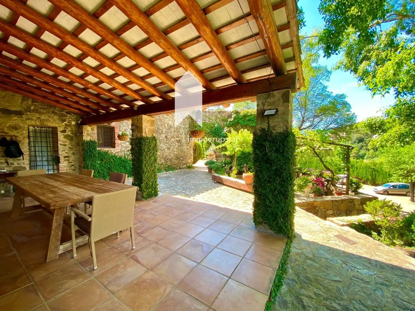 Terrassa de Finca rústica en venda en Vall-llobrega amb Aire condicionat, Calefacció i Terrassa
