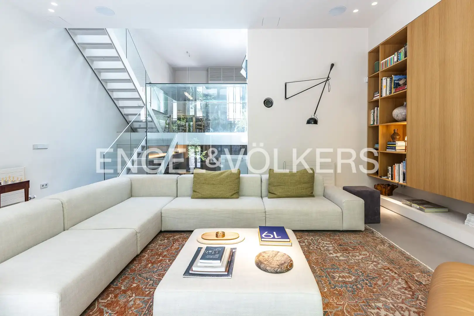 Living room of Houses for rent in Barcelona  with Air Conditioner, Heating and Private garden