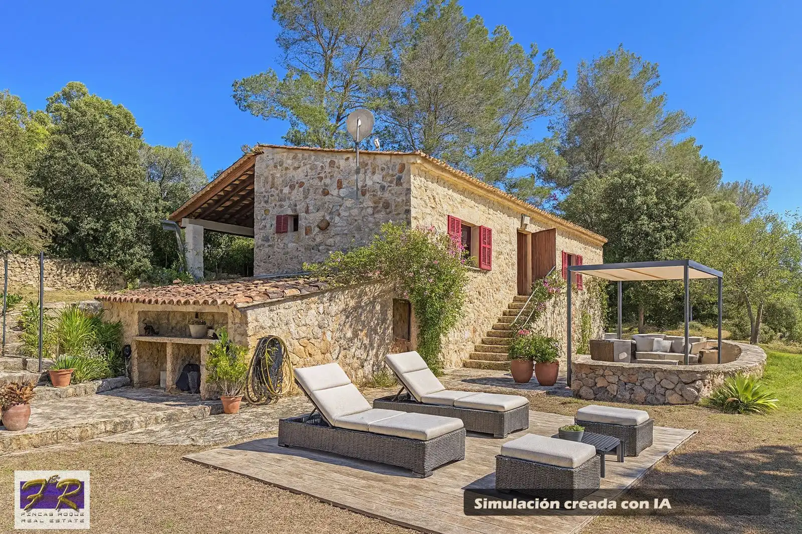 Jardín de Finca rústica en venta en Búger con Aire acondicionado, Terraza y Trastero