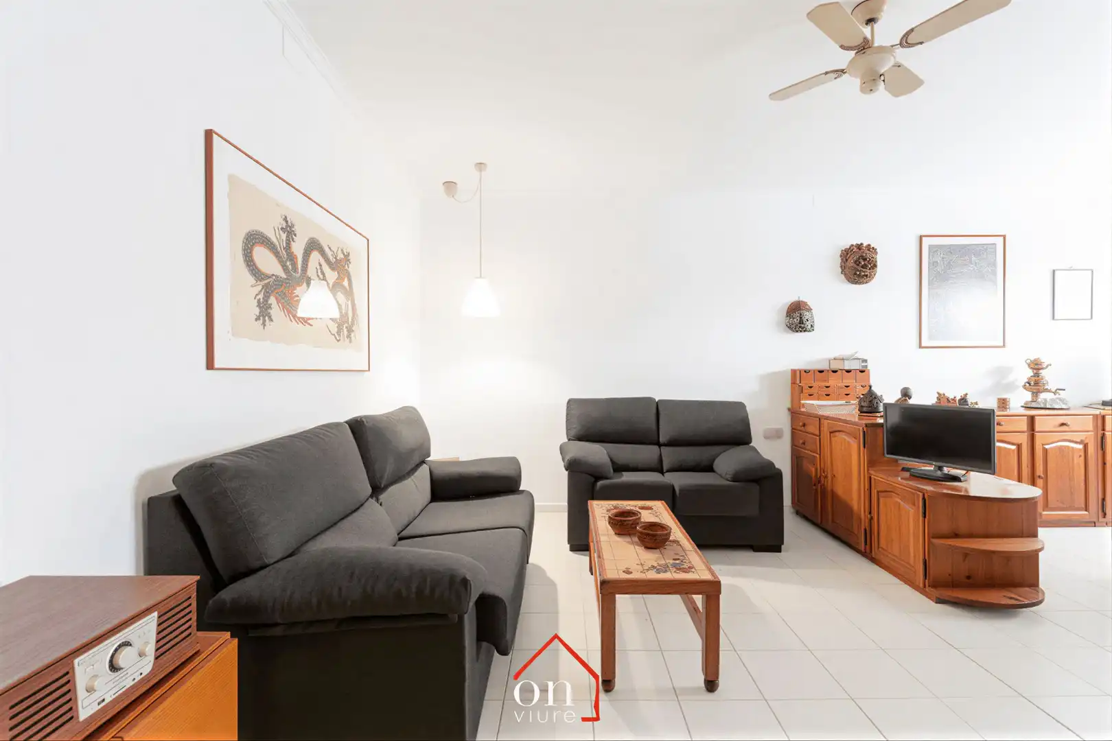 Sala de estar de Piso en venta en Terrassa con Calefacción, Horno y Internet