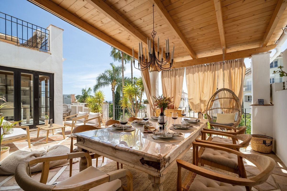 Terrassa de Casa adosada de lloguer en Marbella amb Aire condicionat, Calefacció i Terrassa