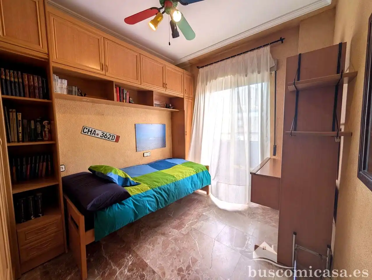 Schlafzimmer von Wohnung zur Miete in Linares mit Klimaanlage, Terrasse und Möbliert