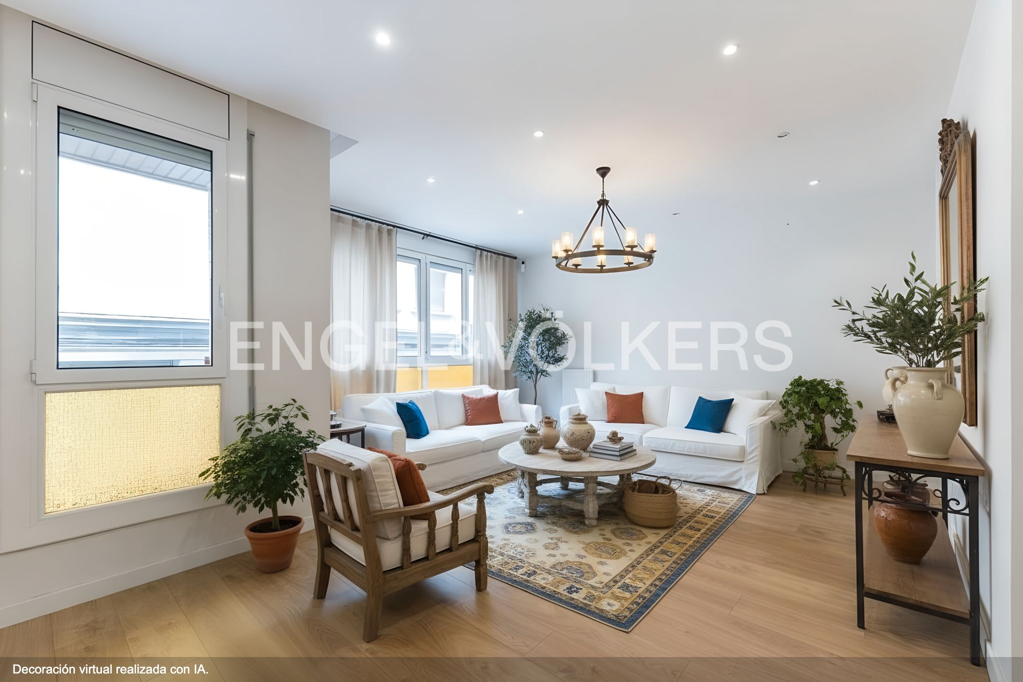 Living room of Apartment for sale in  Barcelona Capital  with Air Conditioner, Heating and Parquet flooring