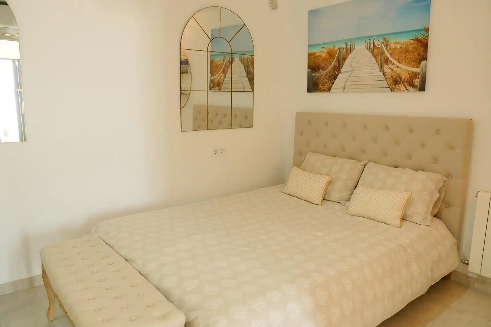 Dormitori de Casa o xalet de lloguer en Marbella amb Jardí privat, Terrassa i Piscina