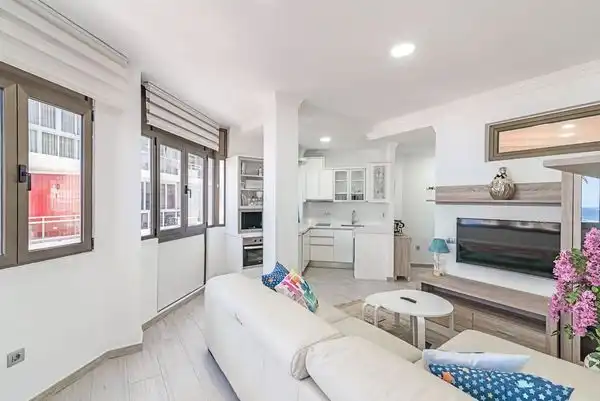 Living room of Flat for rent in Las Palmas de Gran Canaria  with Furnished, Oven and Washing machine