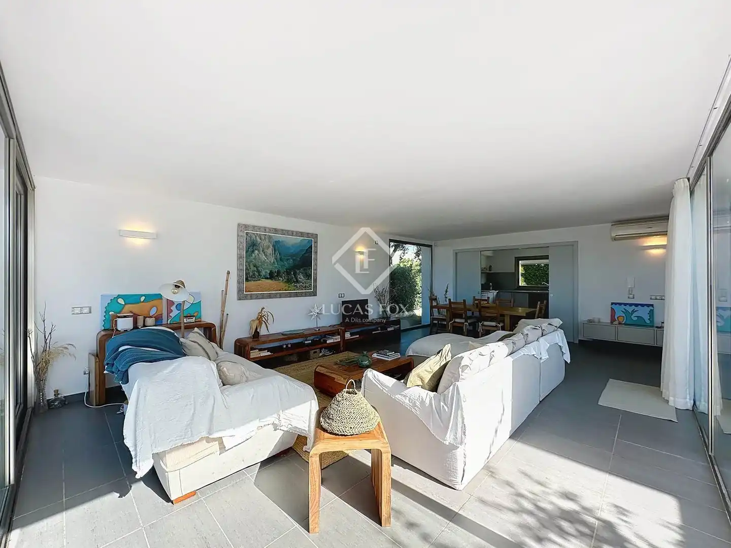 Sala d'estar de Casa o xalet en venda en Maó - Mahón amb Aire condicionat, Calefacció i Jardí privat