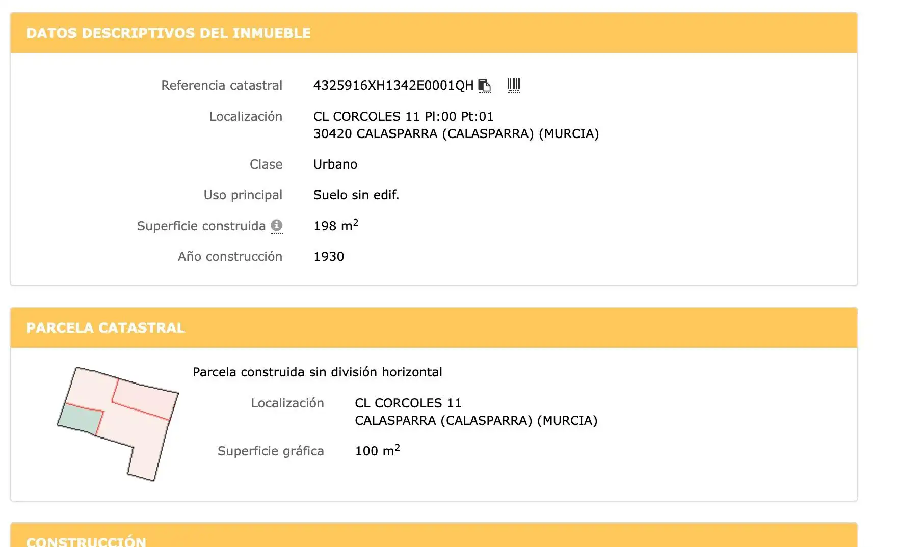 Terreny residencial en venda a Calasparra