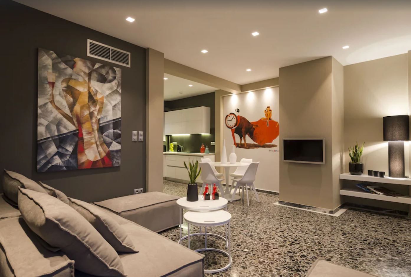 Living room of Flat to rent in Bilbao   with Air Conditioner, Furnished and TV