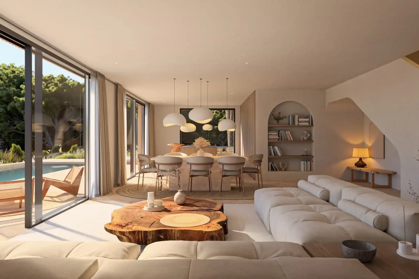 Sala d'estar de Casa o xalet en venda en Jávea / Xàbia amb Aire condicionat, Jardí privat i Terrassa