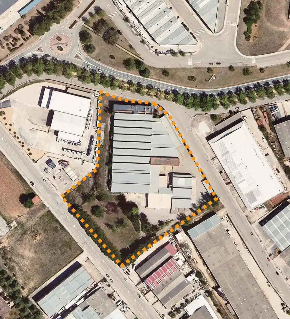 Vista exterior de Terreno industrial en venta en Sentmenat