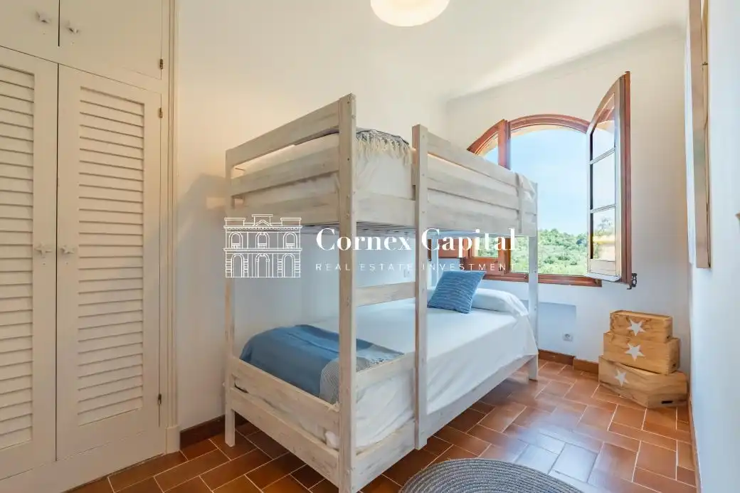 Habitación de Finca rústica de alquiler en Fontanilles con Aire acondicionado, Calefacción y Jardín privado