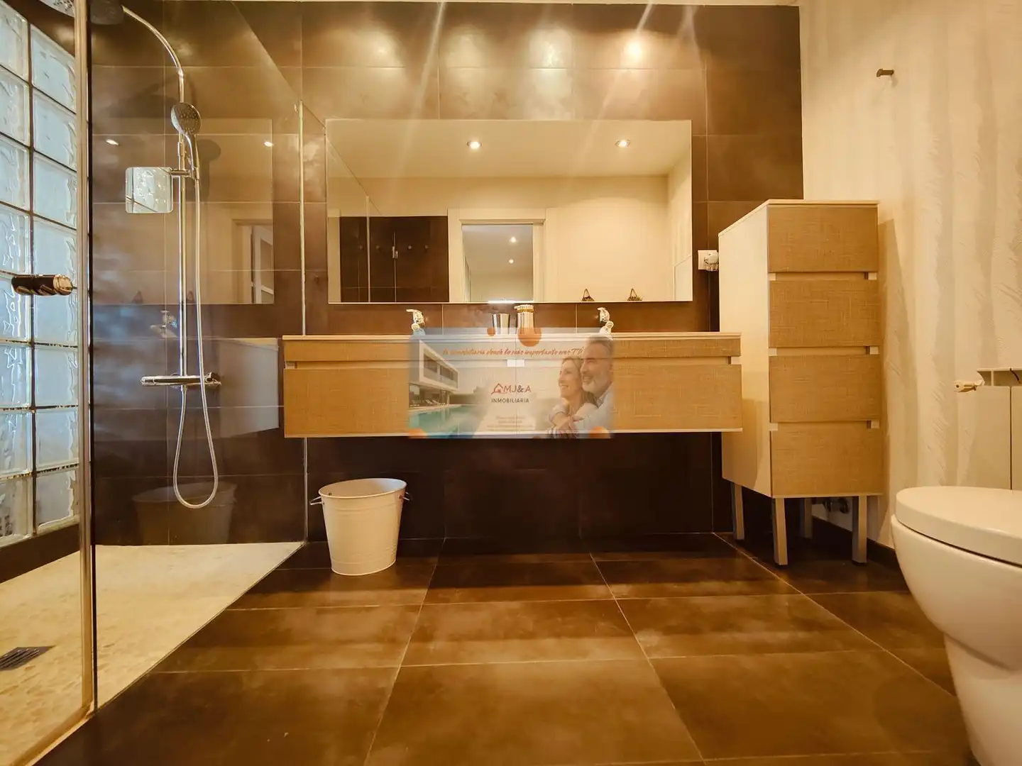 Baño de Dúplex de alquiler en Castellón de la Plana / Castelló de la Plana con Aire acondicionado, Calefacción y Parquet