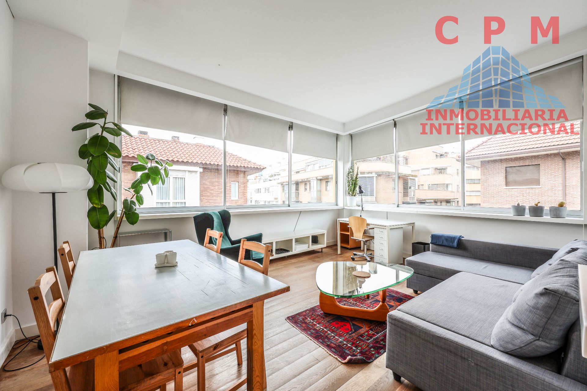 Sala d'estar de Pis de lloguer en  Madrid Capital amb Aire condicionat, Calefacció i Parquet